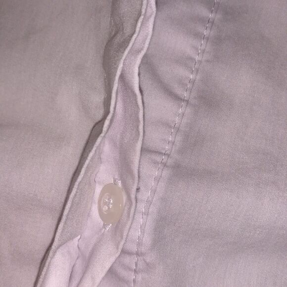 Zac & Rachel White Button Down Ruffle 3/4 Sleeve Women’s Shirt Size S - Picture 7 of 9